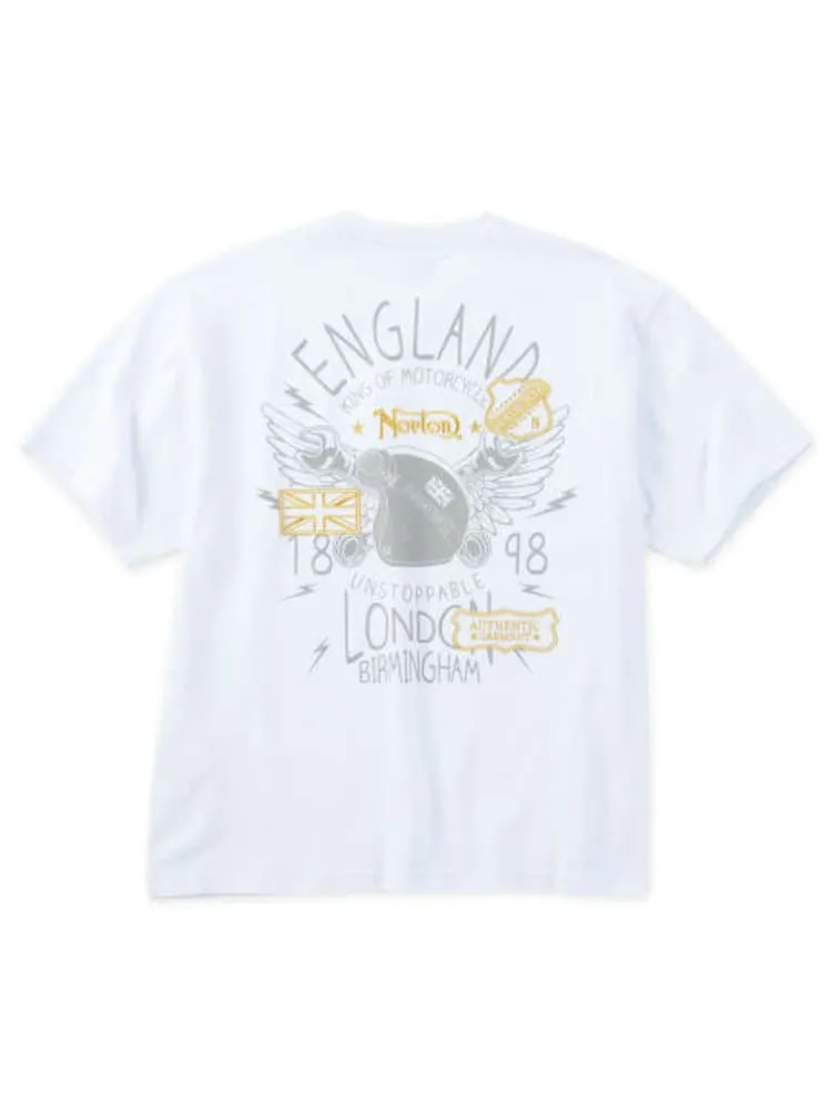 ブラック 【Norton】天竺半袖Tシャツ ＊カタログ商品 大きい