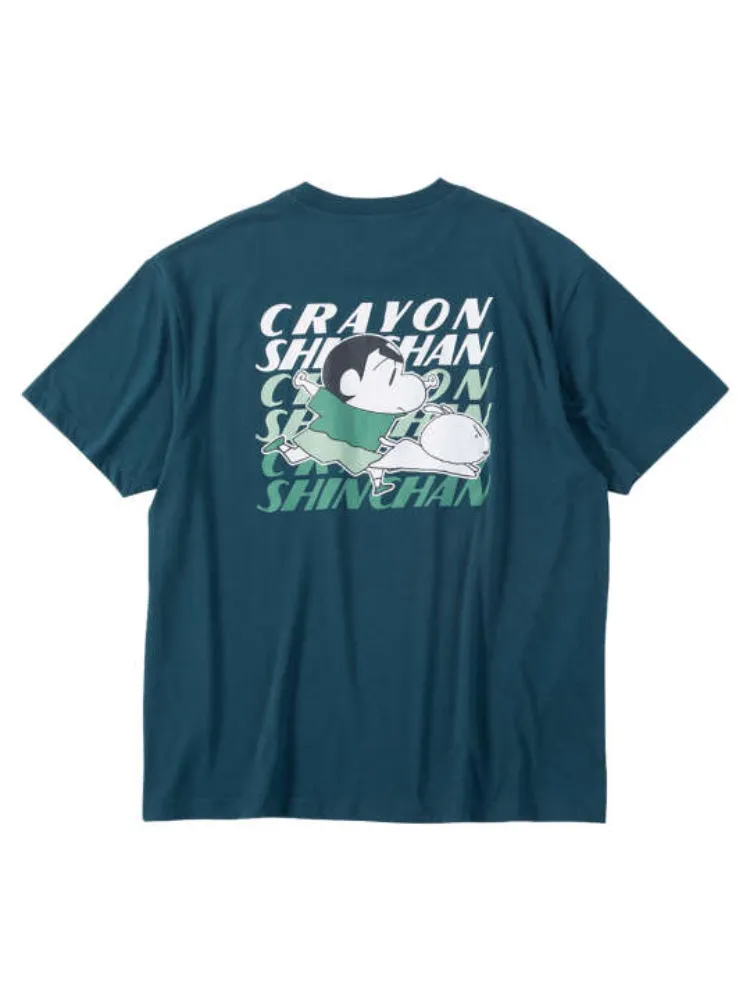 Tシャツ クレヨンしんちゃん ブルー専用 【クレヨンしんちゃん】天竺ポケット付半袖Tシャツ ブルー系 Tシャツ・アパレル